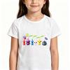 100% Cotton Game Pikmin Children's T-Shirt Funny Casual Kids Top Cartoon Graphic Printing Tees O-Neck Short Sleeve Summer Wear