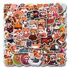 55 Fogli Carini Adesivi Graffiti Cartoni Animati Panda Rosso per Decorazione Fai da Te