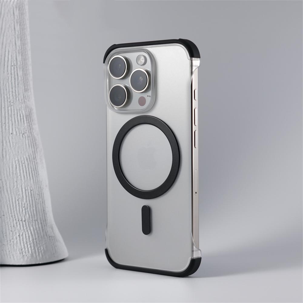 

Ультратонкий безрамочный матовый магнитный чехол для iPhone 16 15 14 13 12 11 17 Pro Max 17Air Plus Роскошный тонкий безрамочный чехол Magsafe For iPhone 12