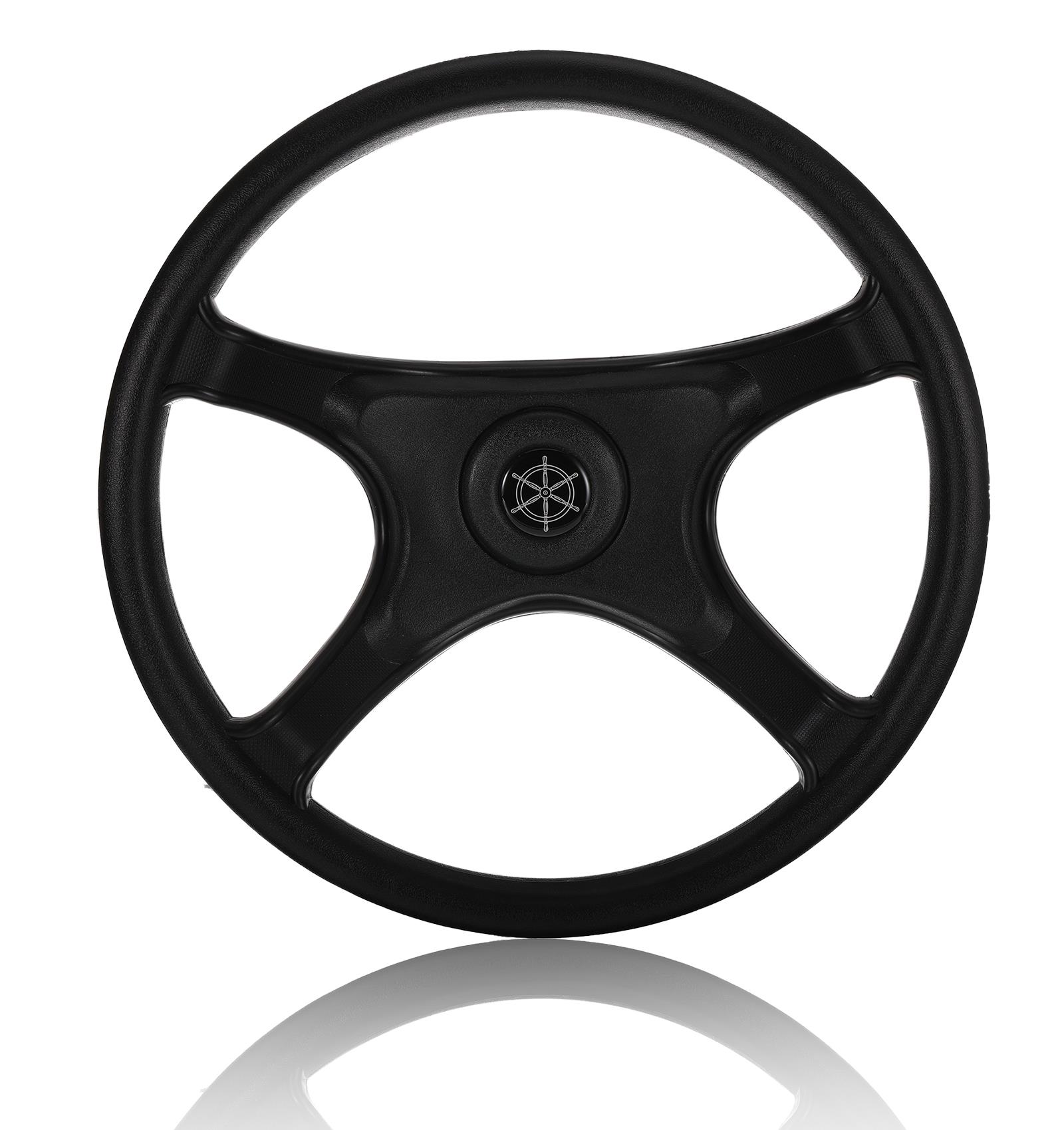 

12,5-дюймовый морской руль для моторной лодки, универсальная замена для яхты, спортивной скоростной лодки, ребра, тендера, шлюпки