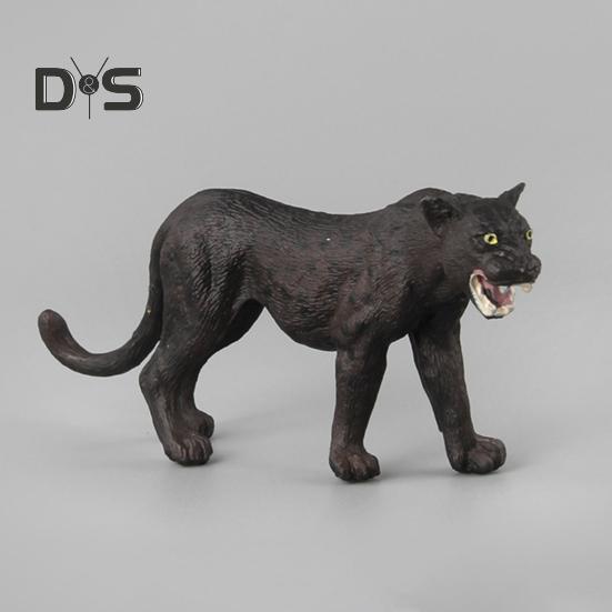 1/5Pcs PVC Leopard Model Realistic Roaring Walking Leopard Figurine Statue Sculpture Desktop Decoration Ornament Kids Educational Wild Animal Toy