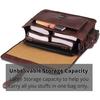 Genuine Vintage Brown Leather Messenger Bag Shoulder Laptop Bag Briefcase