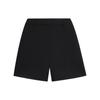 Lining Solid Color Logo Loose Straight Leg Shorts Women Shorts Black AKSSA82-1