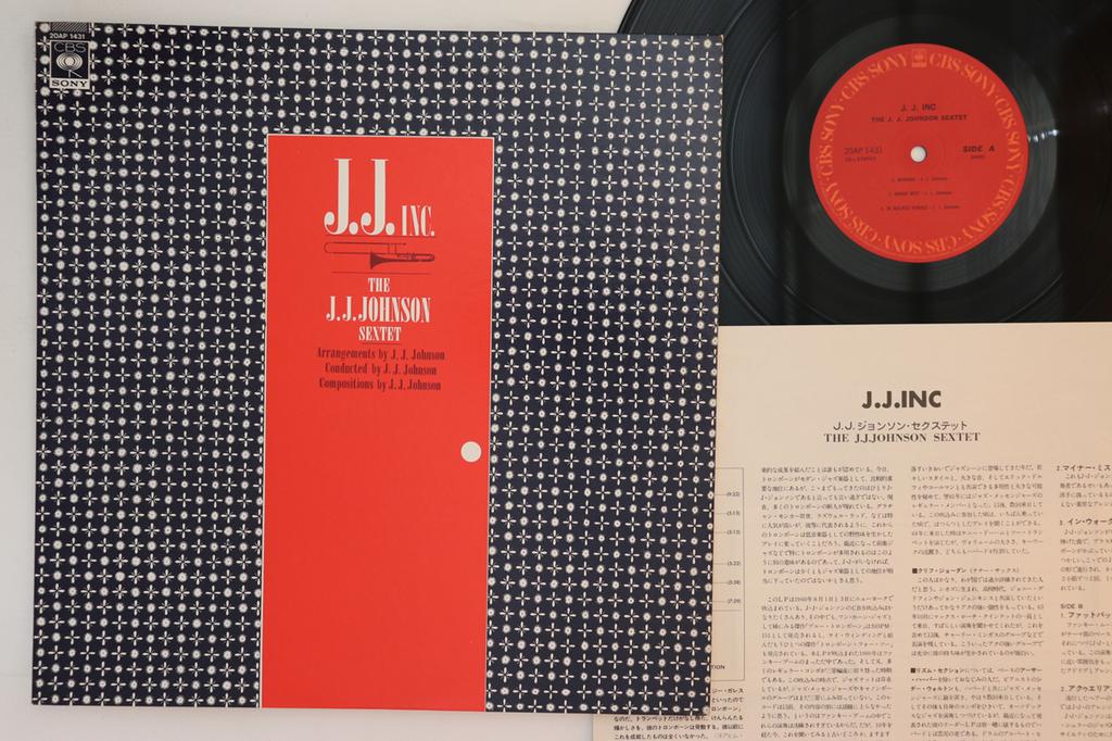 LP Schallplatte JJ JOHNSON - J.j. Inc.. 20AP1431 CBS SONY 1979 Japan Jazz Gebraucht