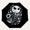 1 Auto Open Jack Skellington, Nightmare Before Christmas Themed Colorful 8 rib Portable Umbrella for Men and Women, A Compact Commuting Comp
