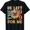 He Left the 99 To Me Lost Sheep Flowers Boho Christian Jesus T-Shirt