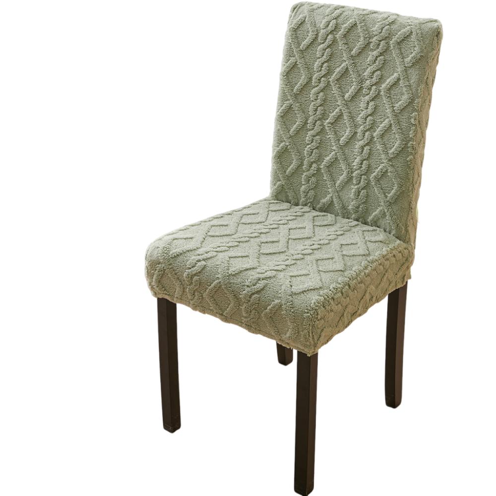Premium Stretch Jacquard Chair Covers Elastic Jacquard Dining Chair Slipcovers  Hotel Dining светло-зеленый