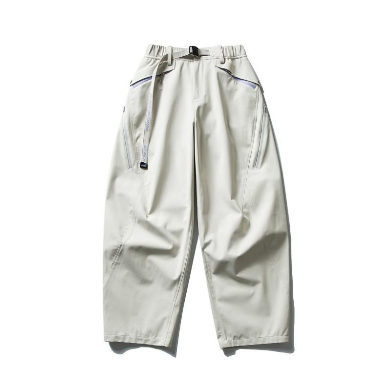 Mens Womens Lightweight Water-Resistant Softshell Hiking Pants Breathable Reflective Cargo Trousers