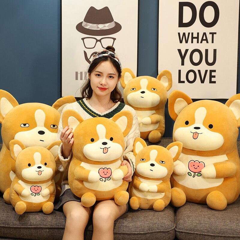 Big Sizeplush Shiba Inu Dolls Lovely Cartoon Dog Toys Stuffed Soft Animal Pillow For Baby Kids Birthday Gifts