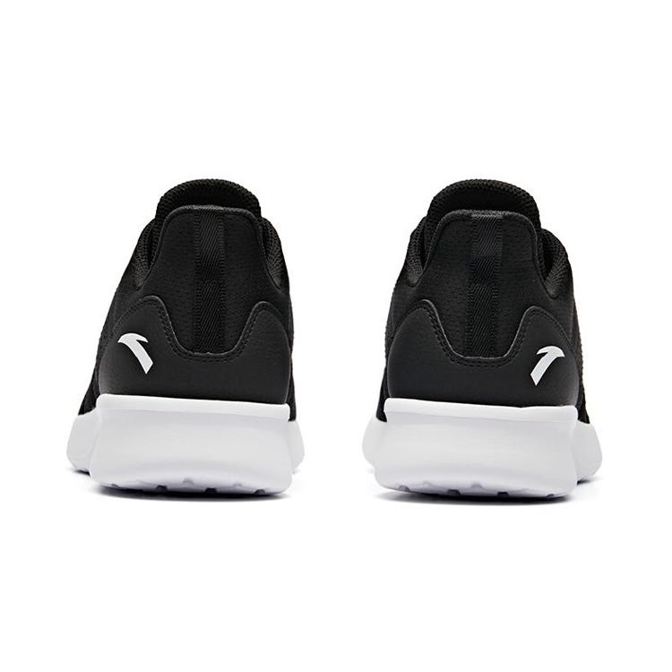 Anta Running Collection Cushioning Slip Resistant Abrasion Resistant Low top Running Shoes Women's Black White 92915586-3