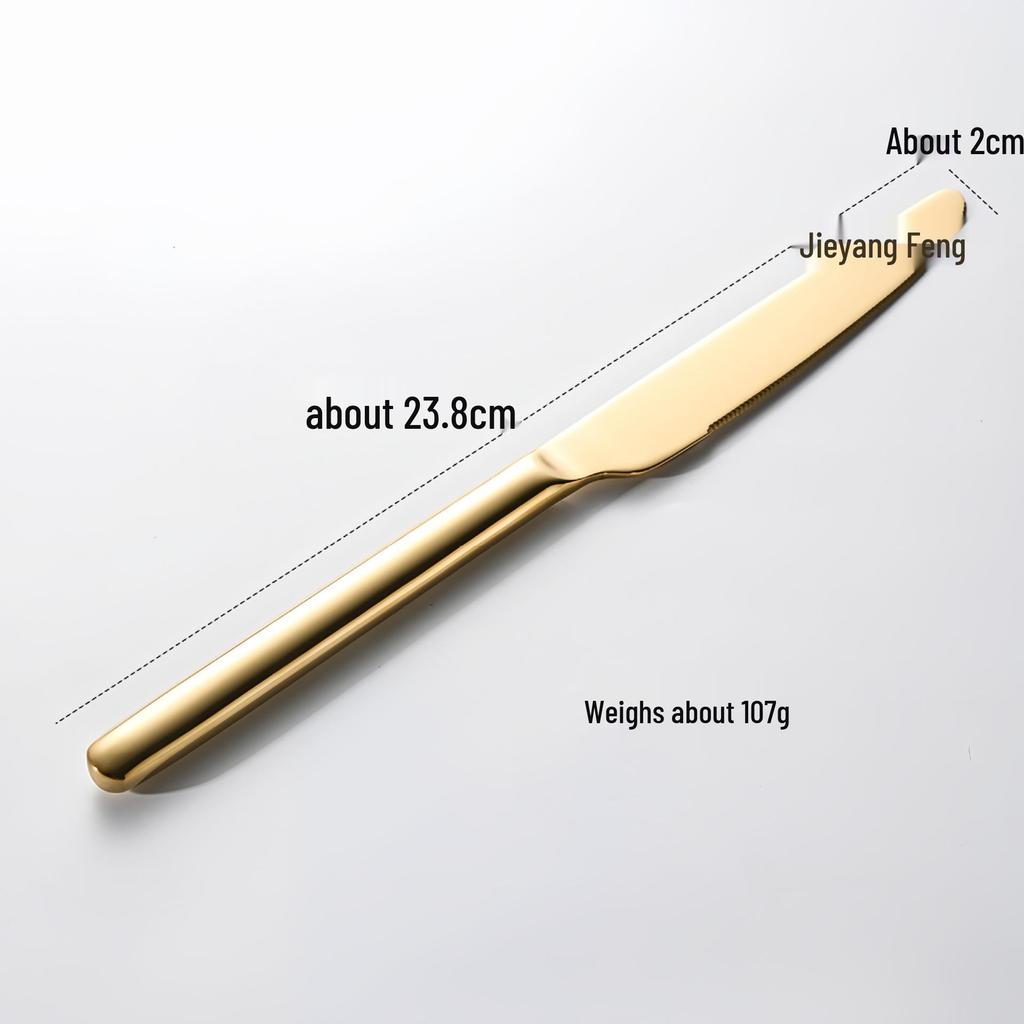 Stainless Steel 304 Cutlery Set: Fork, Spoon, Knife for Hotel, Home, Western Cuisine, Includes Soup and Coffee Spoon, Steak Knife, and Fork.