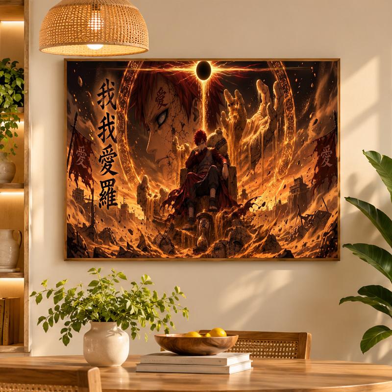 5D Diamond Painting Gaara Naruto DIY Full Drill Diamond Art Kit Home Decoration