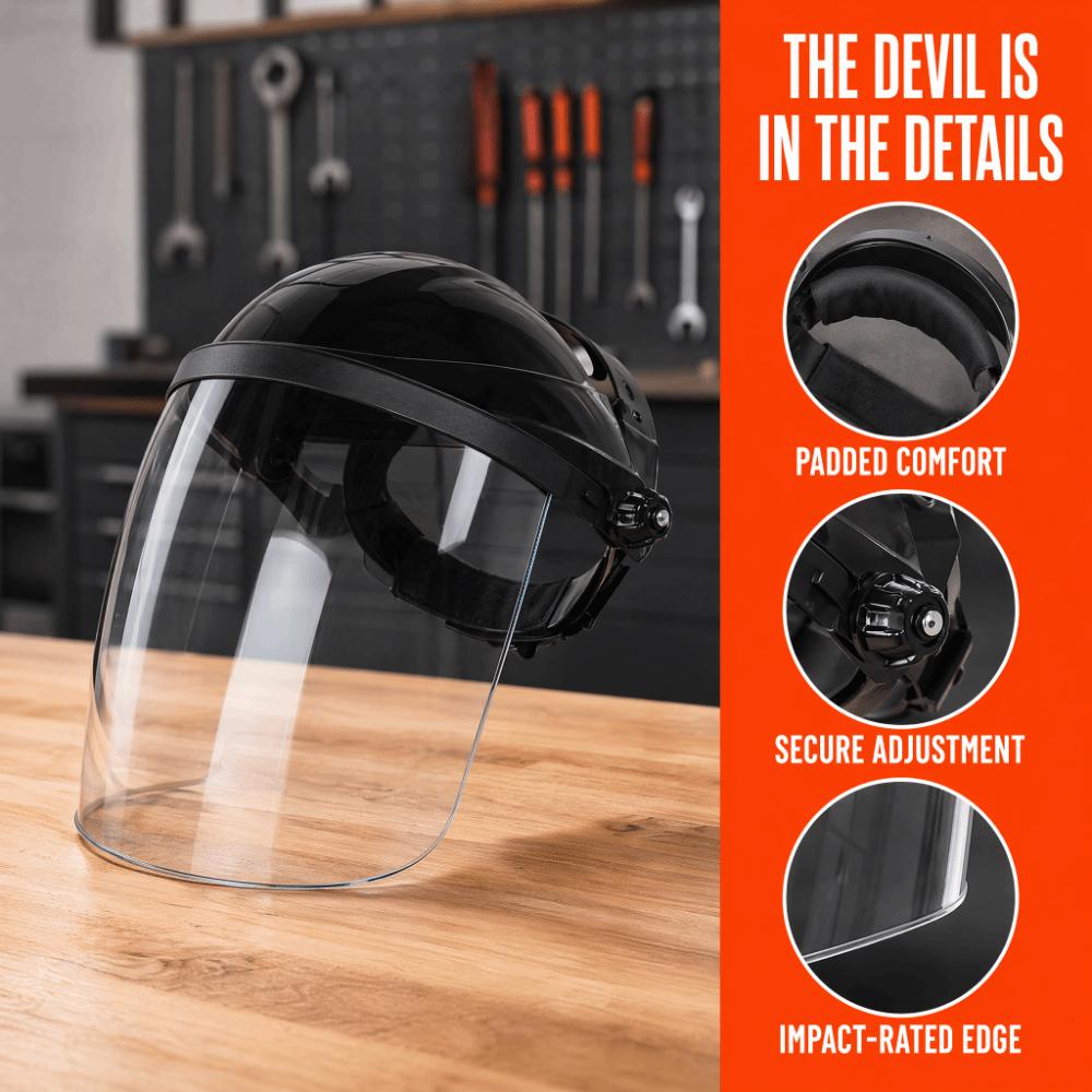 Yüz Koruyucu Kaynak Koruyucu Maske Isıya Dayanıklı Kaynakçı Maskesi Güvenlik Kaynak Kask Atölyesi