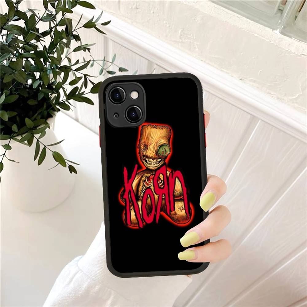 Rock Band K-Korn Phone Case for iPhone 16 15 14 11 12 13 Pro Max X XS Translucent Matte Cover