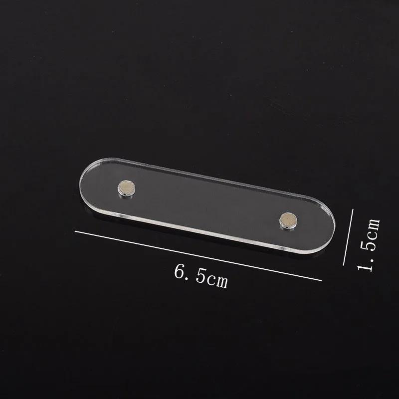 10PCS Magnet Strips For Nail Display Shelf Acrylic False Nail Tips Holder Nail Gel Polish Display Practice Palette Manicure Tool