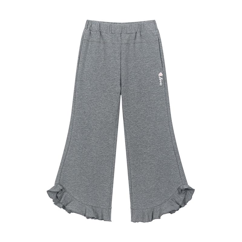 M.Latin Girls' Ruffled Knit Flare Pants