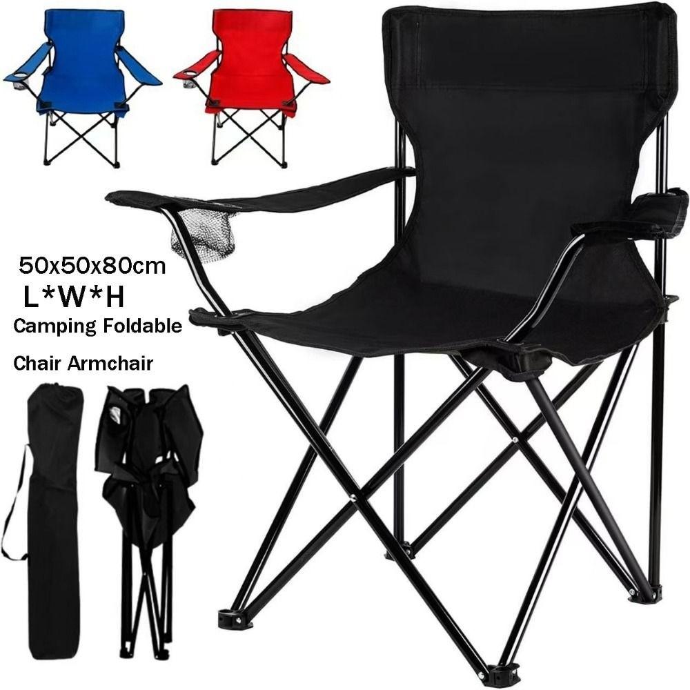 Portable Camping Chair Armchair Foldable Fishing Beach Longue Accessories Outdoor Deck Tourist