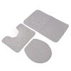 Conjunto de 3 Tapetes de Banheiro Forma U Tapete para Vaso Sanitário Tampa de Vaso Sanitário Tapete de Banho Absorvente de Água Antiderrapante Tapetes de Banho para Treinamento de Penico Crianças Adulto
