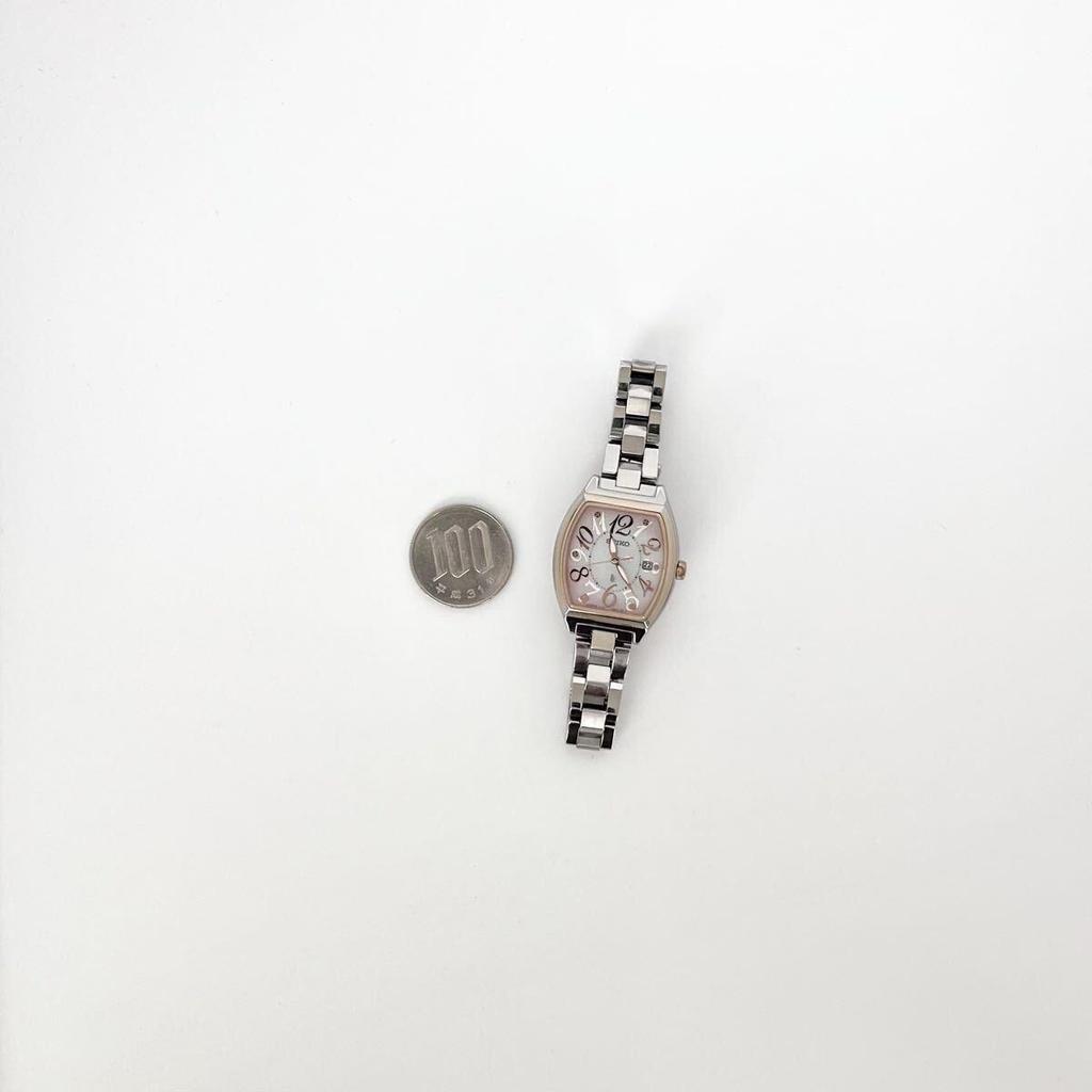 Used [In operation] Polished SEIKO SEIKO LUKIA women's watch solar good condition shell dial gold s2356
