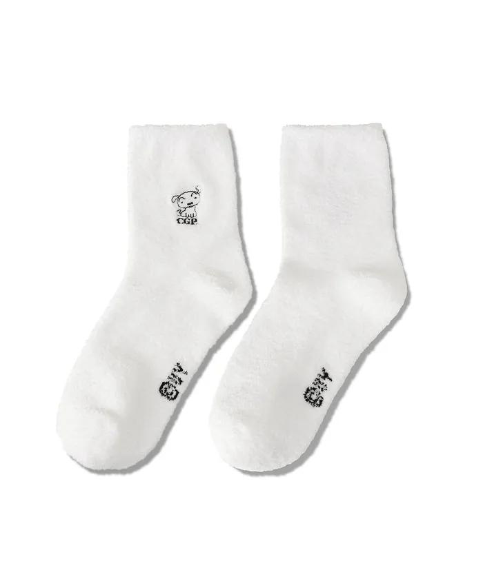 Crayon Shin-chan X CGP Shiro Sleep Socks_White