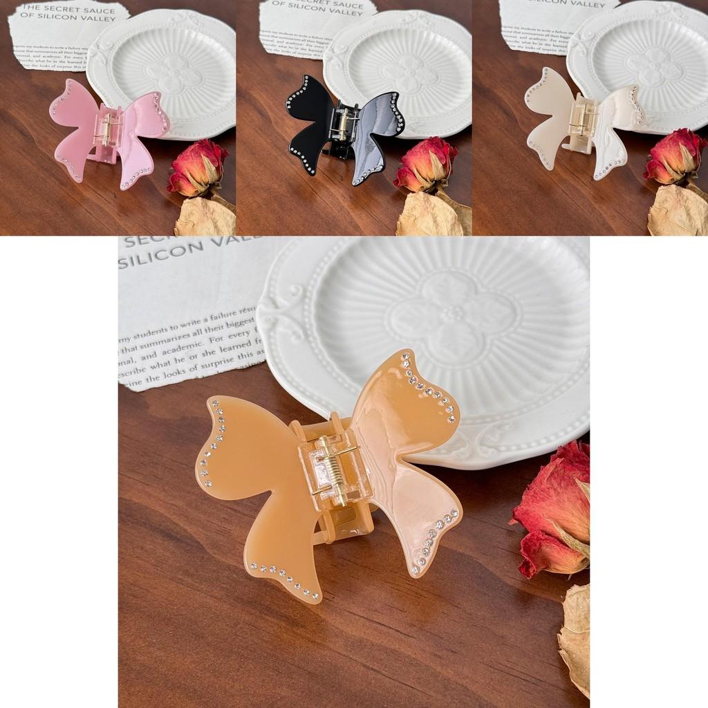 Elegant Butterfly Design Rhinestone Hair Claw Clip High Quality Fashion Accessory For Women