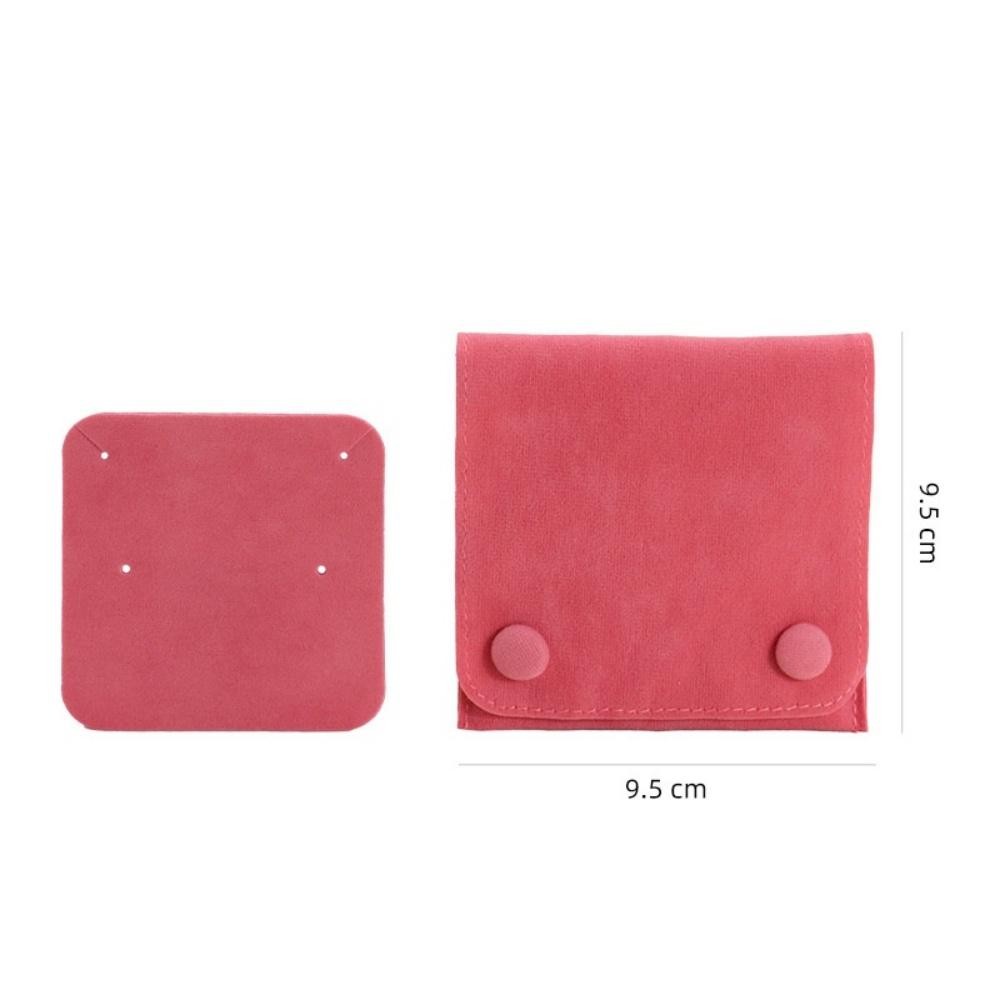 1 Stück Schmuckbeutel Verpackungsbeutel Weicher Samt Druckknopf Geschenke Verpackungsbeutel Zum Aufbewahren von Ringen Armbändern Halsketten Zubehör