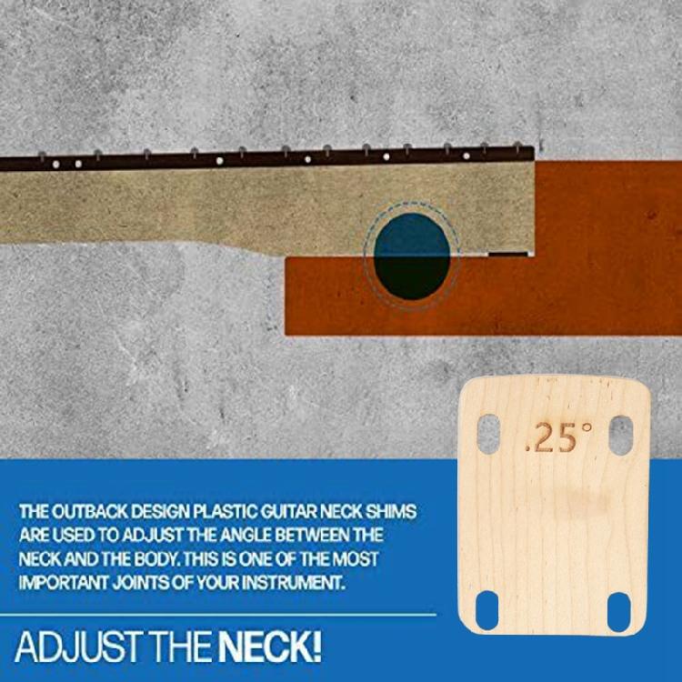 3Pcs 0.25 0.5 1 Degree Thick Washer for Guitar Neck,  Guitar Neck Shims Guitar Neck Maple Spacer for Adjusting Collar