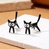 2025 Nowa Moda Ręcznie Robione Kreskówkowe Zwierzę Kot Kolczyki Sztyfty Modne Kolczyki Dla Kobiet Dziewcząt Urocza Biżuteria Party Prezenty