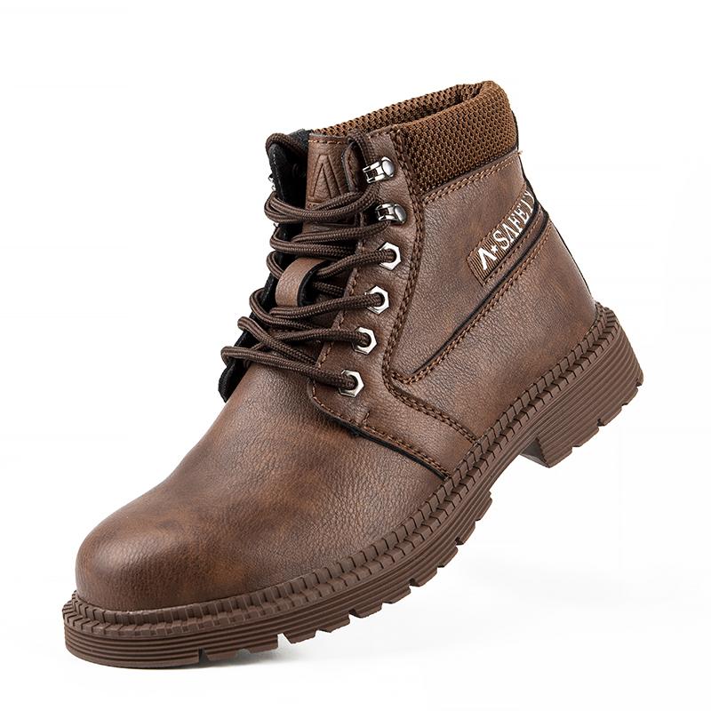 

Износостойкие мужские рабочие защитные ботинки, противоударные рабочие кроссовки с защитой от проколов, водонепроницаемые ботинки, неразрушимые защитные рабочие ботинки 36