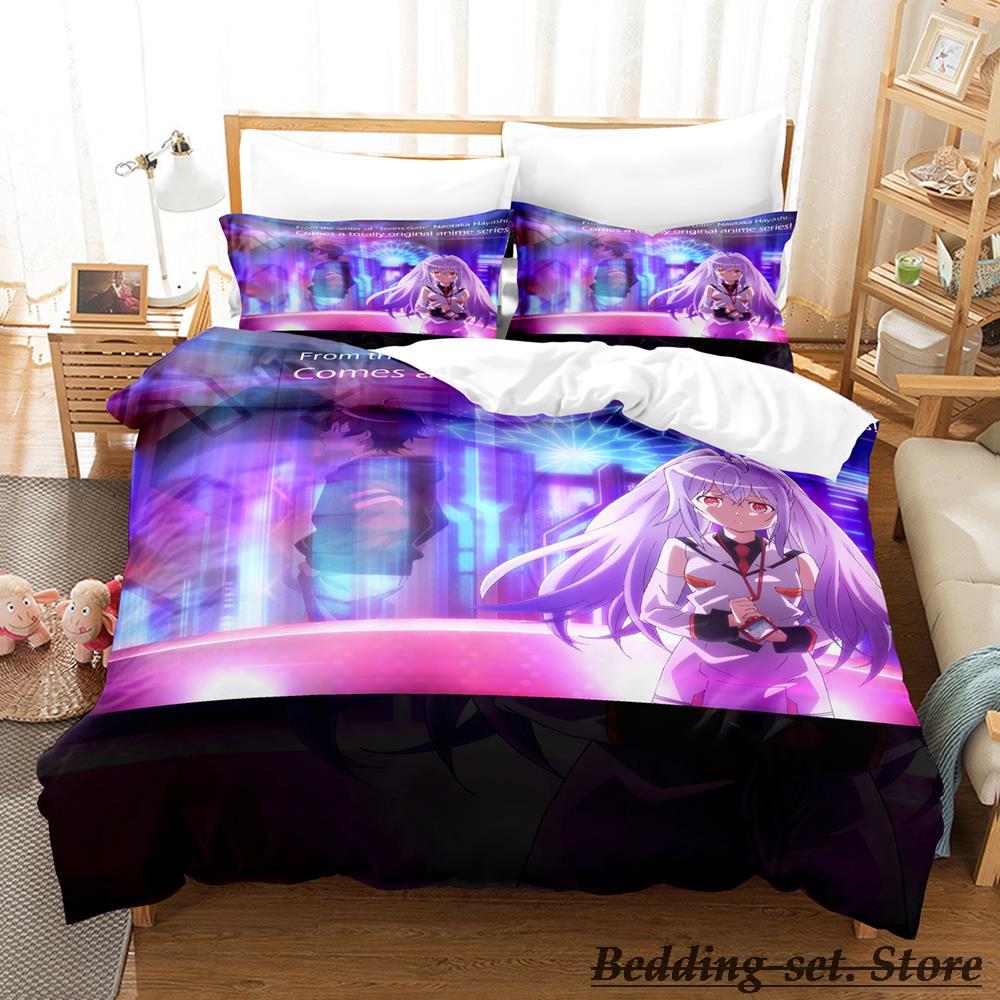 PLASTIC MEMORIES Bedding Set Single Twin Full Queen King Size Bed Set Adult Kid Bedroom Duvetcover Sets Anime Parure De Lit Bed