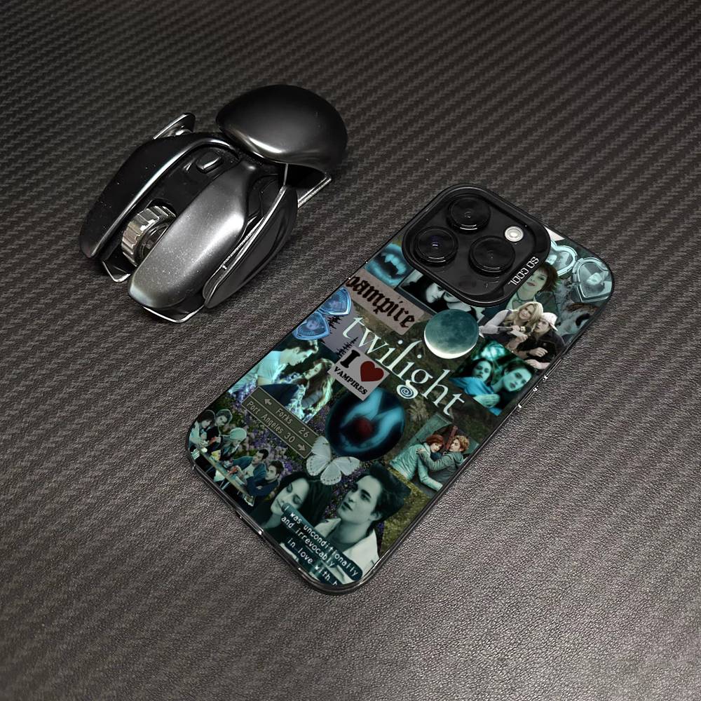 TV Twilight Isabella Edward Cullen Phone Case For IPhone 17 16 15 14 13 12 11 Pro Max Plus Color Silver Cover