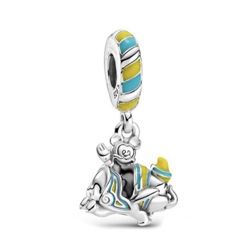 Copper Metal Moon, Kettle Bead Component Cat, Girl Pendant Bead Component Ideal Designed For European Authentic Original Bracelet High Quality Fine