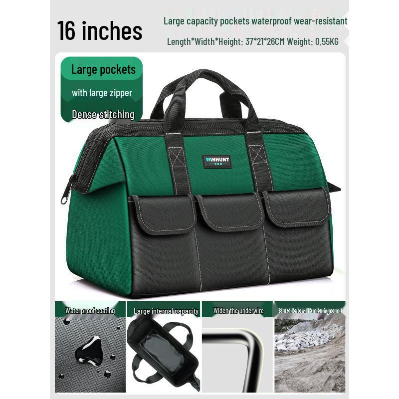 Canvas Handheld Tool Bag - Portable & Durable Electrician's Multi-functional Storage