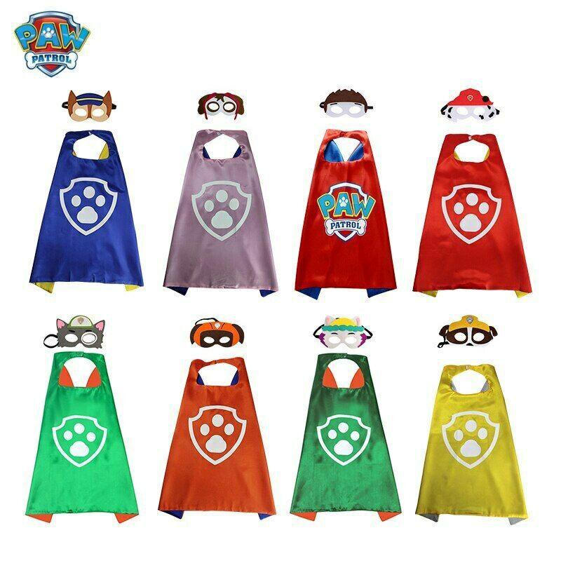 Vibrant Paw Patrol Cosplay Set For Kids With Colorful Cloak And Mask Included