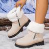 Winter New Large Size Snow Boots Women's Fleece Thickened Thermal Cotton Shoes Women's Casual Short Women's Boots