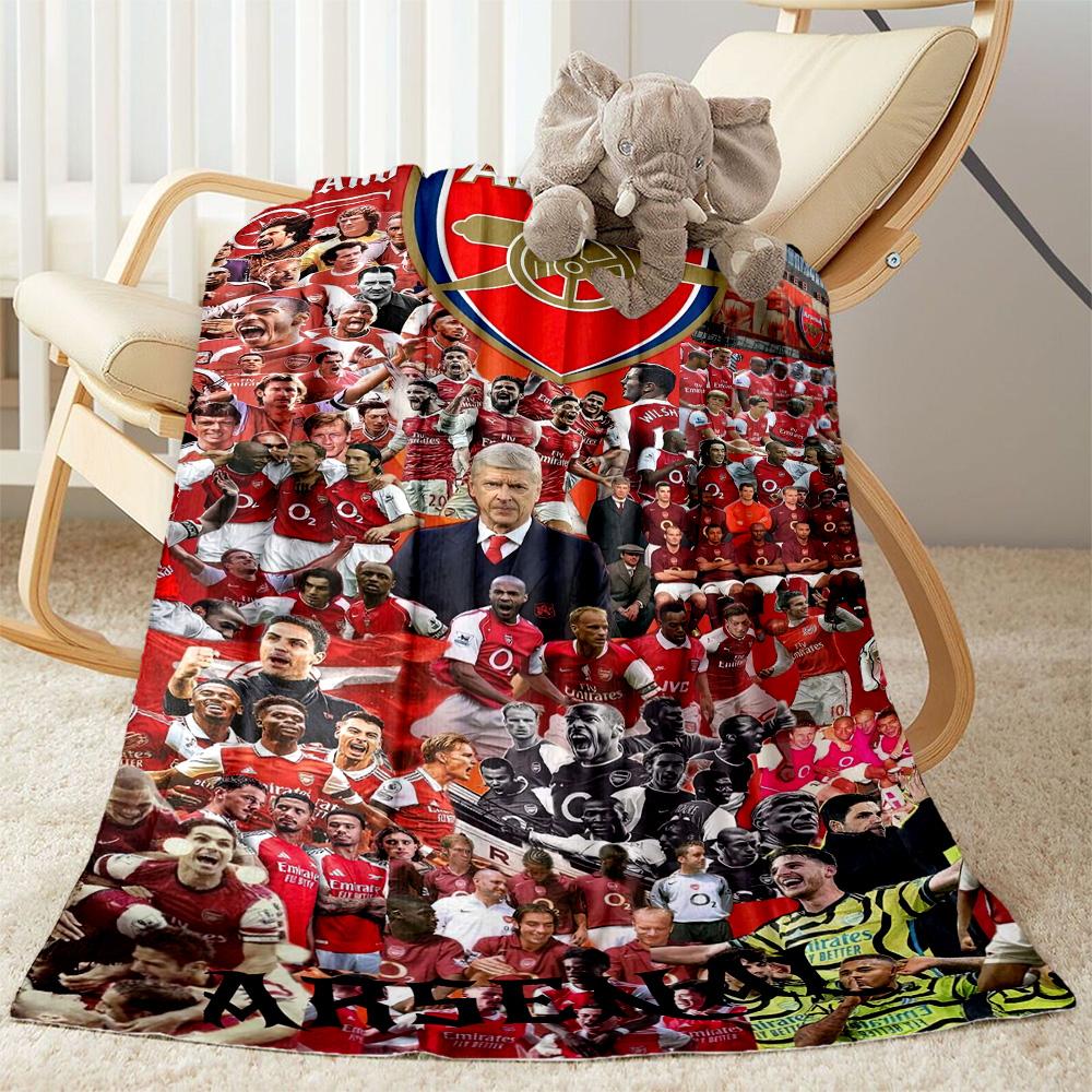 Arsenal Blanket Soft Warm Cozy Great for Livingroom Sofa Bed Four Seasons Multipurpose Stylish Decor Gifts For Family Or Friends