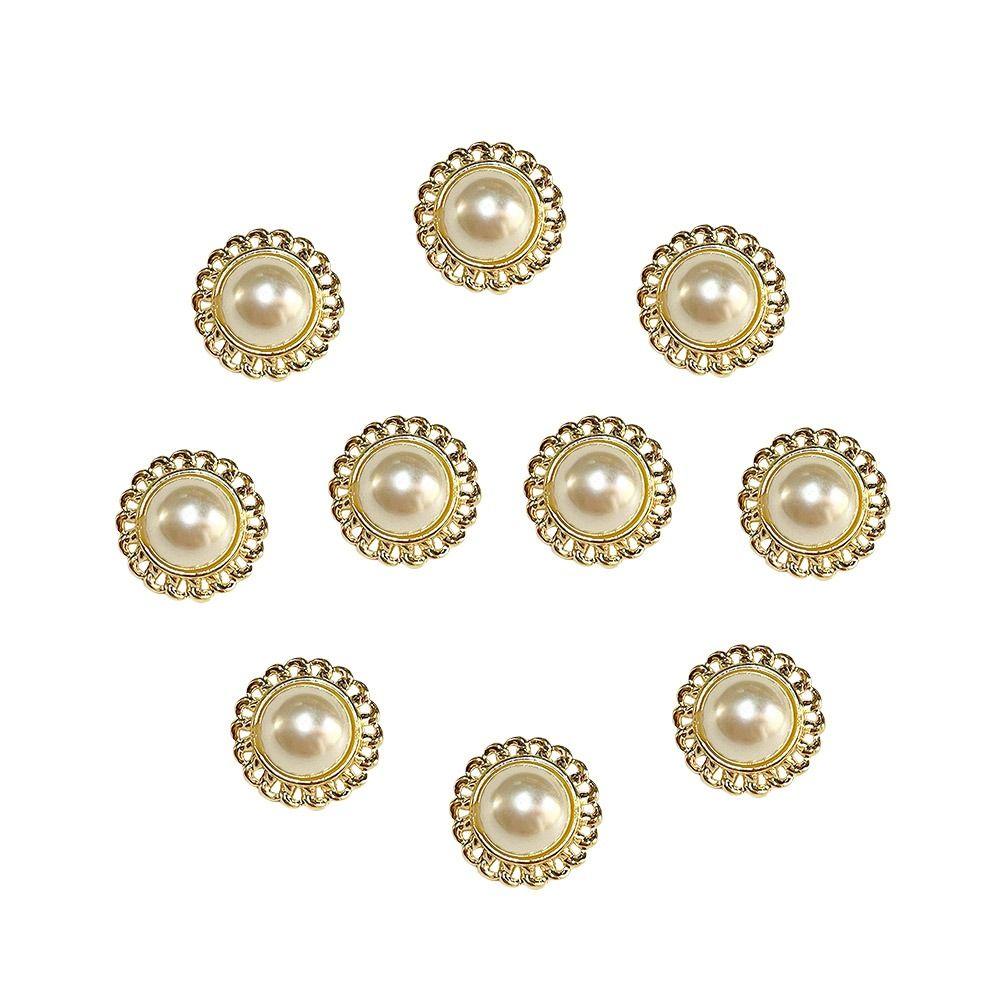 

Аксесуари для одягу DIY металеві перлинні ґудзики сорочки ґудзики прикраса ґудзика швейні аксесуари gold-20pcs-23MM