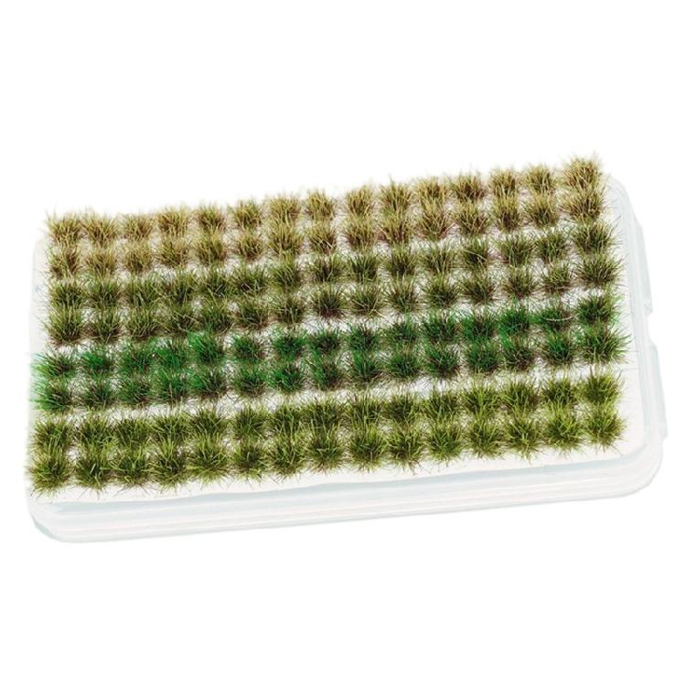 Plastic Grass Tufts Set Fade Resistant Model for Train Layouts Displays Miniature Garden and Creative Dioramas Decors