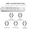 16A Smart WiFi Power Strip with 4 Surge Protection Outlets & 4 USB Ports Multi-port Smart Plugs