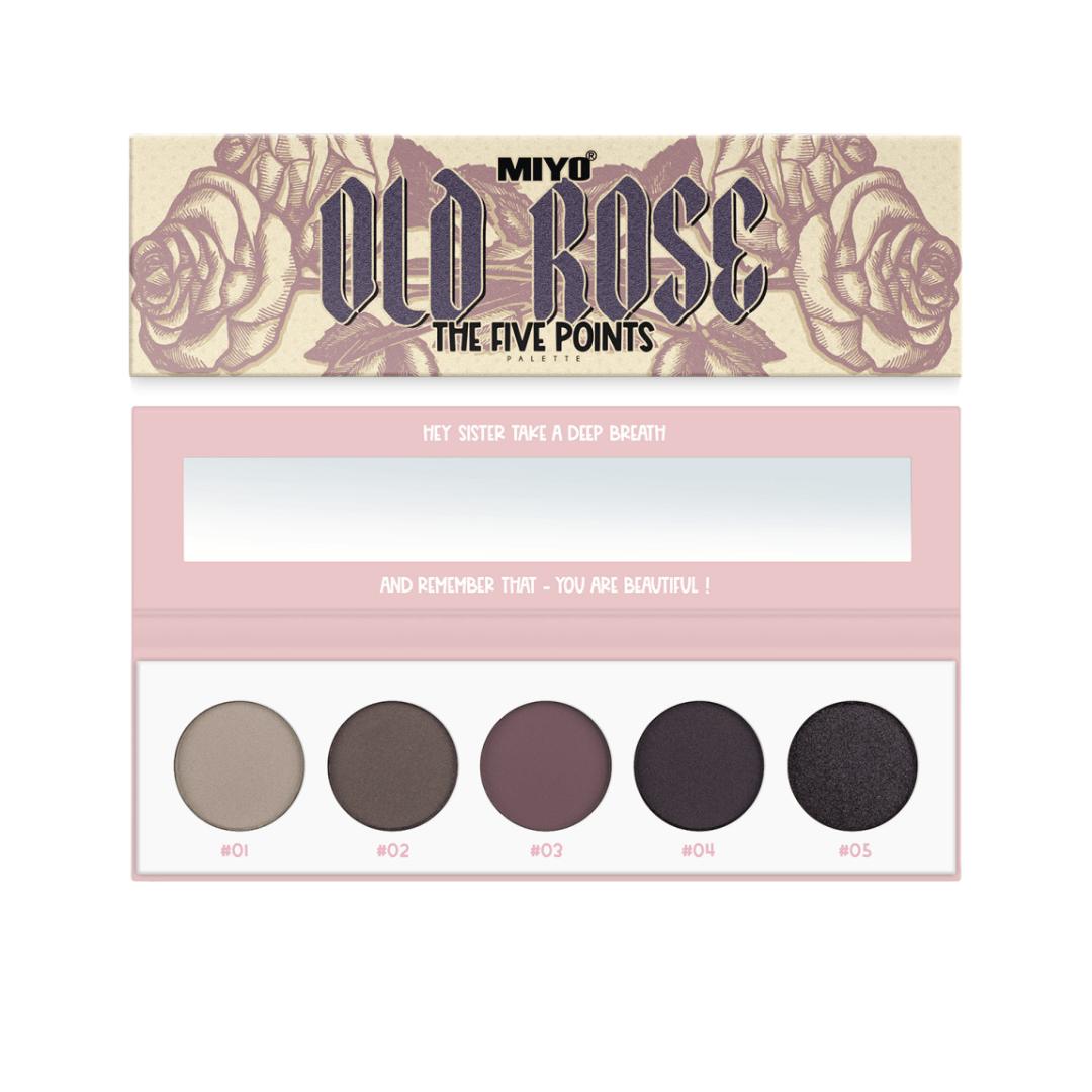 

MIYO - Five Points 03 Old Rose, 6.5g - a palette of 5 eyeshadows in rose shades