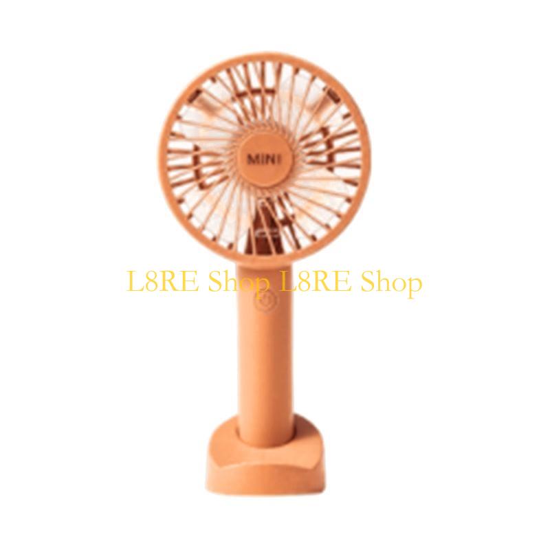L8RE Stylish Portable Fan with Base Rechargeable 3-speed Handheld Fan for Girlfriend