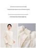 3D Interwoven Wool Jacquard Ruffle Flare Sleeve Knit Top