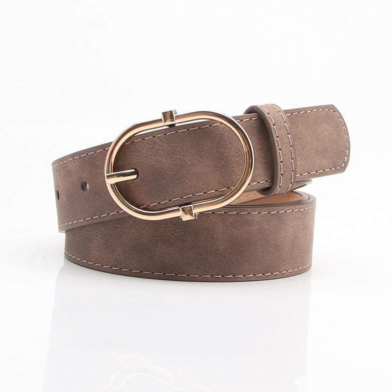 Womens Smart Casual Belt With Alloy Pin Closure For Work And Leisure Looks