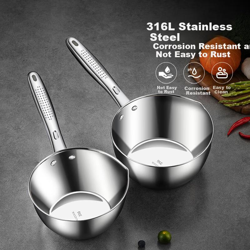 maxcook 316L Stainless Steel Ladle Water Scoop, Household And Commercial Water Scoop Ladle 16cm MCPJ2348