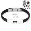 Timeless Constellation Stainless Steel Silicone Bracelets For Men And Women