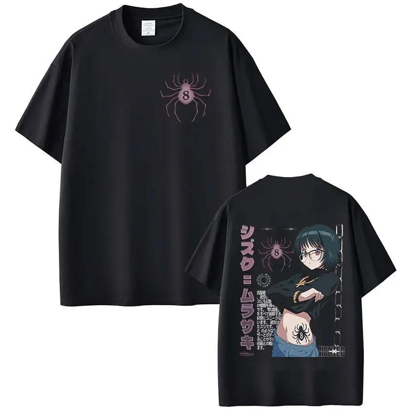 

Japan Anime Hunter X Hunter T Shirt Shizuku Murasaki Manga Short Sleeve Summer Men Women Clothing Cotton Casual Loose T-shirts S чёрный