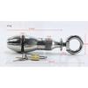 Upgradovaný těžký anální dilatační kolík Otevřít a zavřít zámek vaginálního expandéru Nastavitelný kovový anální kolík SM Retro Tools Sex