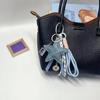 1 Piece Bag Hanging Decoration Pendant Leather Five-Pointed Star Braided Rope Keychain  Star Key Holder