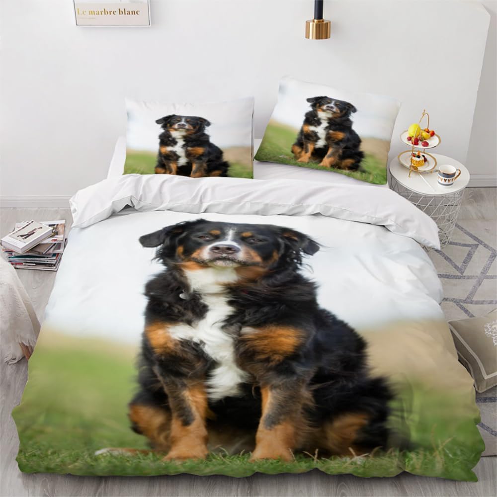 Berner Sennenhund Weiche Bettbezug Einzelbett Schöner Haustierhund Bettwäsche Set Für Junge Jungen Junge Mädchen Mikrofaser Schönes Tier Warme Deckenbezug 2/3