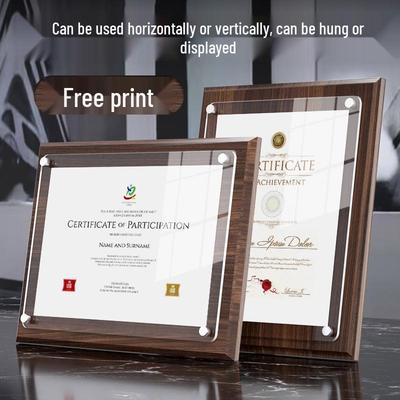 Agent Authorization Crystal Plaque - Honor Certificate